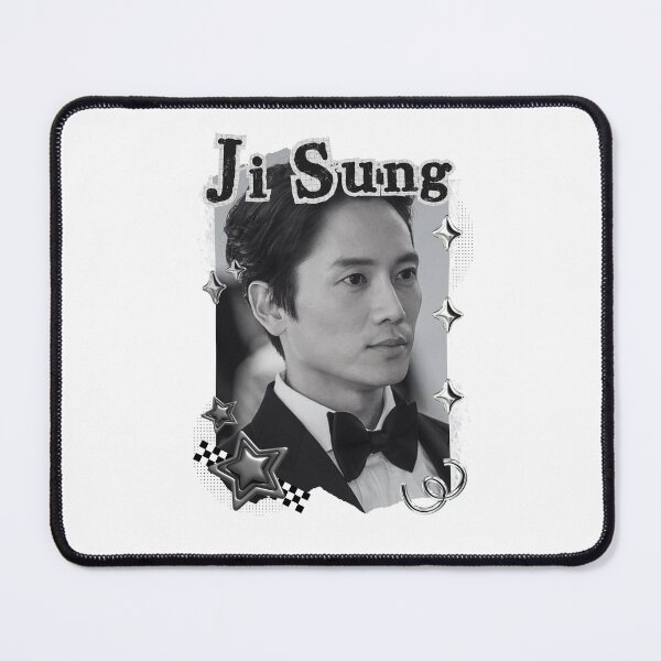 Item preview, Ji Sung Korean Actor Kdrama Black and White Collage Digital Art Portrait designed and sold by AJUNICE STUDIO.