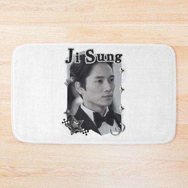 Item preview, Ji Sung Korean Actor Kdrama Black and White Collage Digital Art Portrait designed and sold by AJUNICE STUDIO.