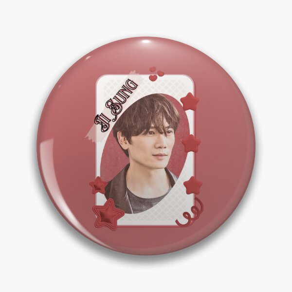 Item preview, Ji Sung Korean Actor Kdrama Card Red Aesthetic Collage Design designed and sold by AJUNICE STUDIO.