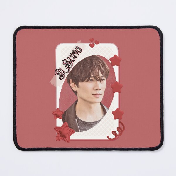 Item preview, Ji Sung Korean Actor Kdrama Card Red Aesthetic Collage Design designed and sold by AJUNICE STUDIO.