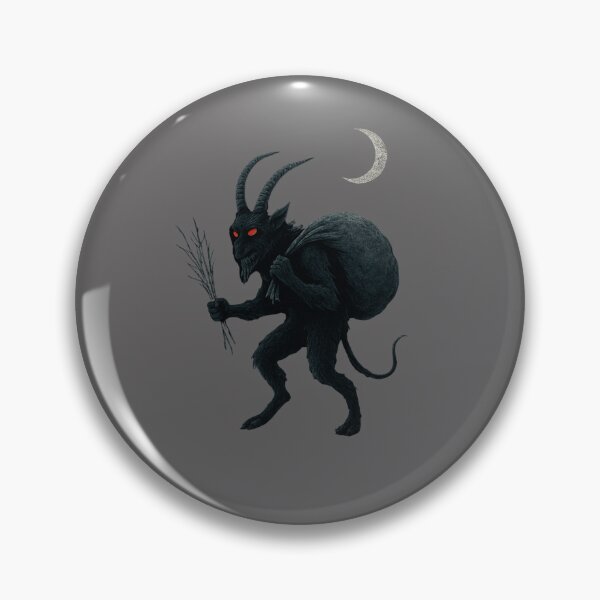 Item preview, Krampus Under the Moon – Gothic Christmas Art designed and sold by NoRestDesigns.