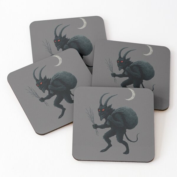Item preview, Krampus Under the Moon – Gothic Christmas Art designed and sold by NoRestDesigns.