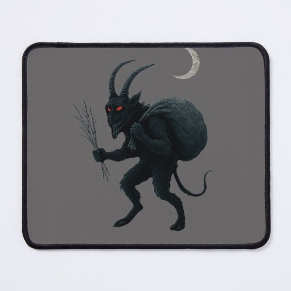 Item preview, Krampus Under the Moon – Gothic Christmas Art designed and sold by NoRestDesigns.
