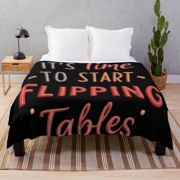 Item preview, Funny Quote It’s Time To Start Flipping Tables designed and sold by ArtDesignTp.