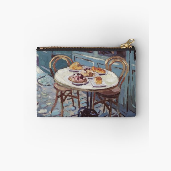 Item preview, Paris Café Table | Impressionist French Pastry Scene designed and sold by CARRAANN.