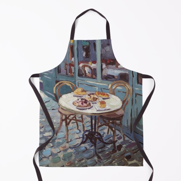 Item preview, Paris Café Table | Impressionist French Pastry Scene designed and sold by CARRAANN.