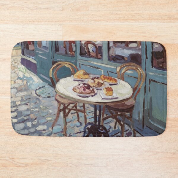 Item preview, Paris Café Table | Impressionist French Pastry Scene designed and sold by CARRAANN.