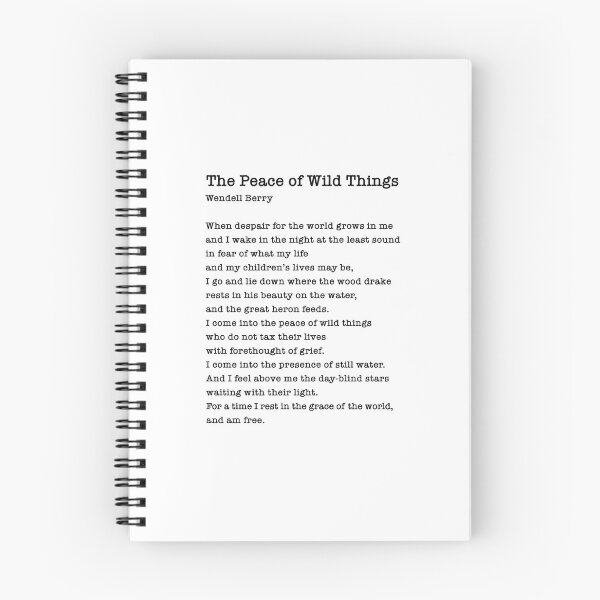 Item preview, The Peace of Wild Things designed and sold by corbrand.