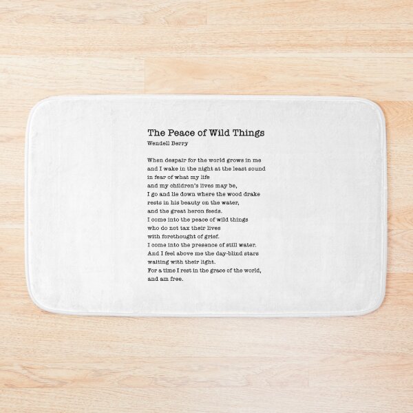 Item preview, The Peace of Wild Things designed and sold by corbrand.