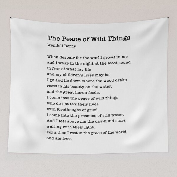 Item preview, The Peace of Wild Things designed and sold by corbrand.