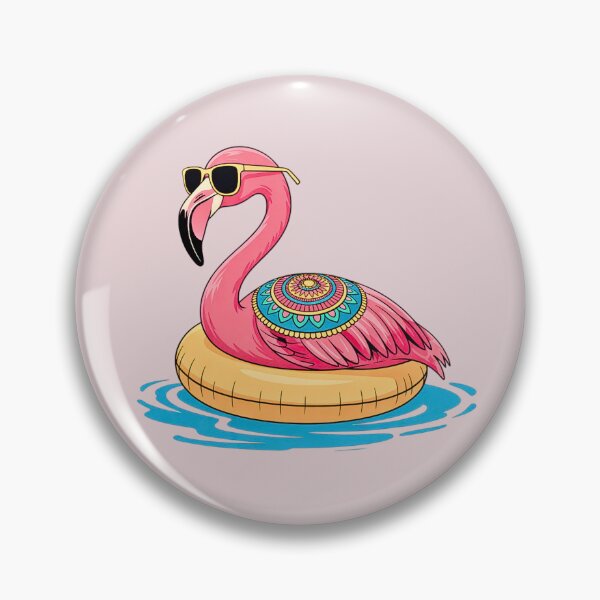 Item preview, Flamingo on Floatie designed and sold by VibrArtco.