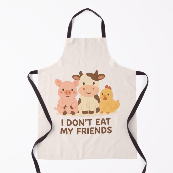 Item preview, I Don’t Eat My Friends Go Vegan Plant Based Pigs Cows Chickens Factory Farming Animal Love designed and sold by Annika Shurafa.
