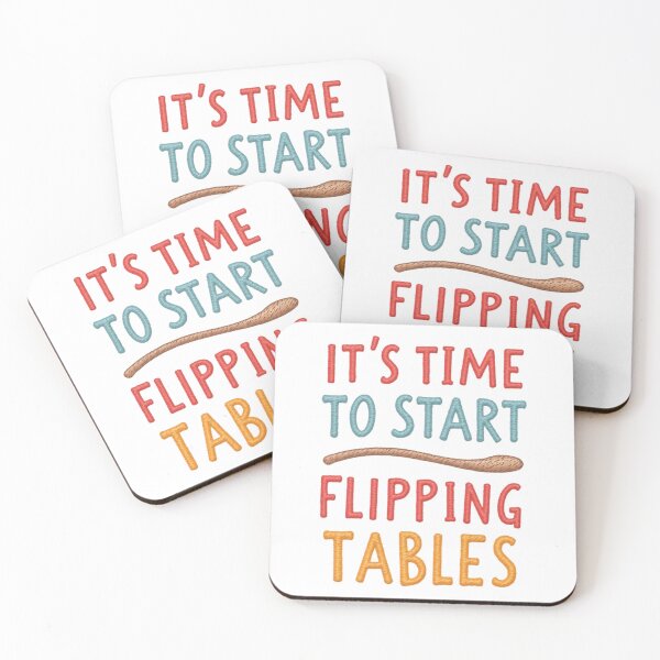 Item preview, Funny Quote It’s Time To Start Flipping Tables designed and sold by ArtDesignTp.
