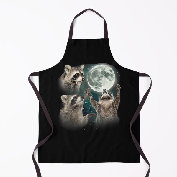 Item preview, Raccoon 3 Racoons Howling At Moon Funny Weird Cursed Magicmoon designed and sold by CallahanRe.