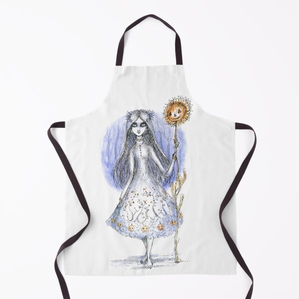 Item preview, Girl with Halloween Flower designed and sold by Paulina Fae Designs.
