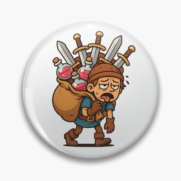 Item preview, Over-Encumbered — Exhausted Loot Goblin Adventurer designed and sold by Justonemorelvl.