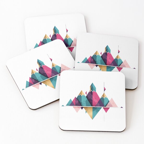 Item preview, Geometric Abstract Mountain Landscape designed and sold by Cynoria.