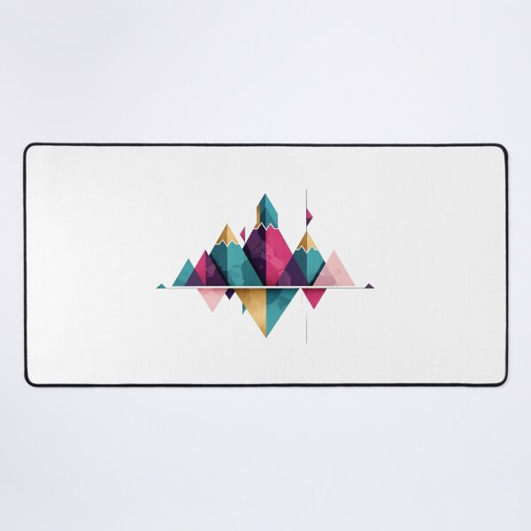 Item preview, Geometric Abstract Mountain Landscape designed and sold by Cynoria.