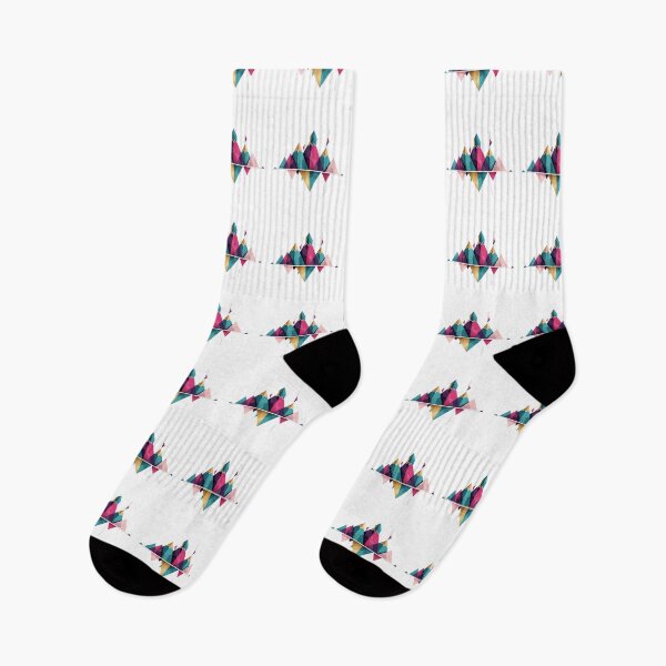 Item preview, Geometric Abstract Mountain Landscape designed and sold by Cynoria.
