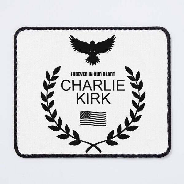 Item preview, Charlie Kirk “Forever In Our Heart" Memorial Patriotic Eagle Wreath designed and sold by JeyVel.