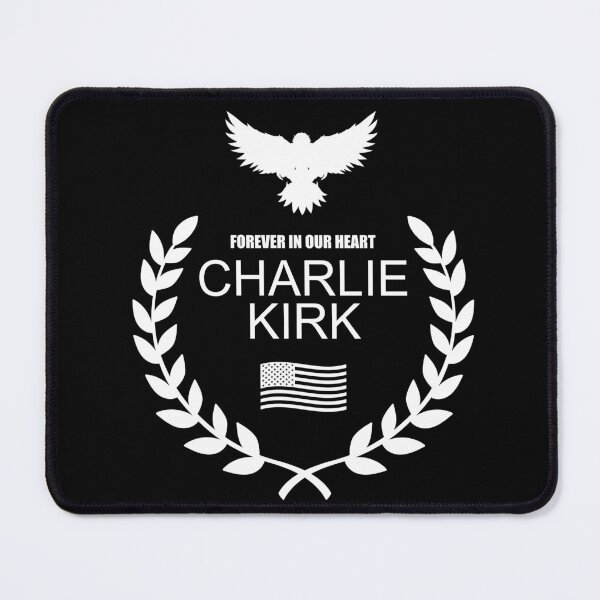 Item preview, Charlie Kirk “Forever In Our Heart" Memorial Patriotic Eagle Wreath designed and sold by JeyVel.