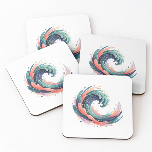Item preview, Abstract Flowing Ocean Waves designed and sold by Cynoria.