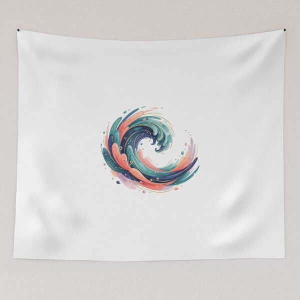 Item preview, Abstract Flowing Ocean Waves designed and sold by Cynoria.