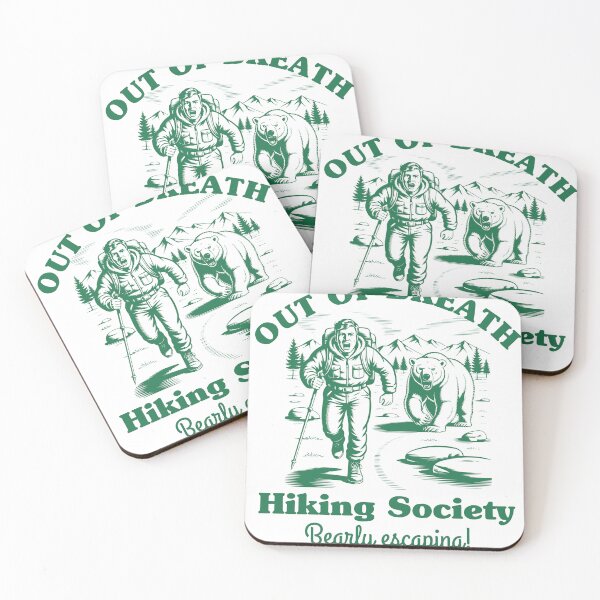 Item preview, Out Of Breath Hiking Society Polar Bear designed and sold by IceEdgeStudio.