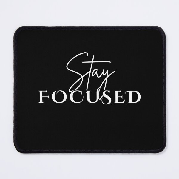 Item preview, Minimalist Typography Quote – Stay Focused Motivational Design designed and sold by FontiqueStudio.