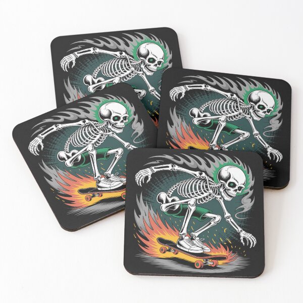 Item preview, Skeleton Skateboarding Design | Dark Grunge Skater Graphic Design designed and sold by GRAPHIX444.