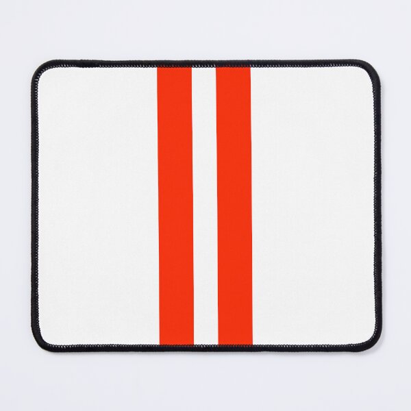 Item preview, Dual Racing Stripes - Large Gap (Red on White) designed and sold by Racing Stripes Only.