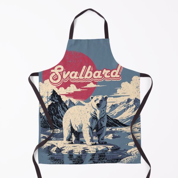 Item preview, Retro Arctic Svalbard Polar Bear designed and sold by IceEdgeStudio.