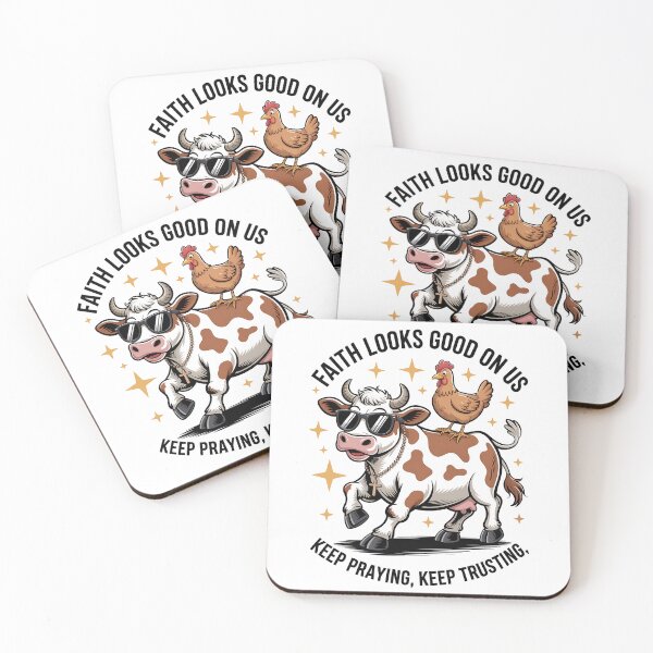 Item preview,  Faith Looks Good on Us, Home Animals Lovers, Couples, Country Farm Family, Retro Christian Design designed and sold by Raise2Shine.