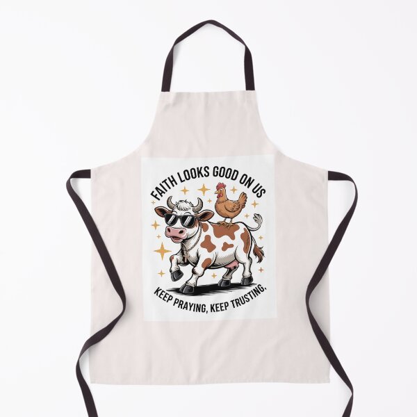 Item preview,  Faith Looks Good on Us, Home Animals Lovers, Couples, Country Farm Family, Retro Christian Design designed and sold by Raise2Shine.