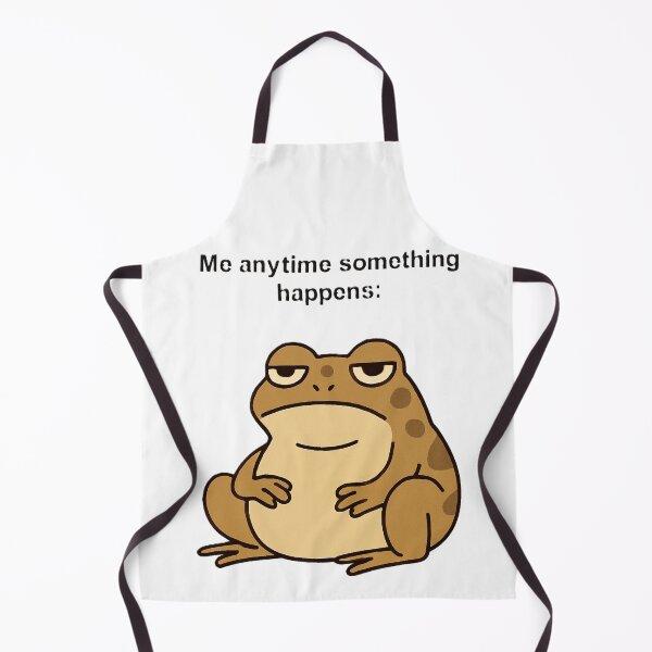 Item preview, Grumpy frog meme illustration designed and sold by Chill Doodles.