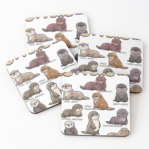 Item preview, Otter Sea Animals of the World Chibi Otter Lover Shapes Cute  designed and sold by cretegracieuk.