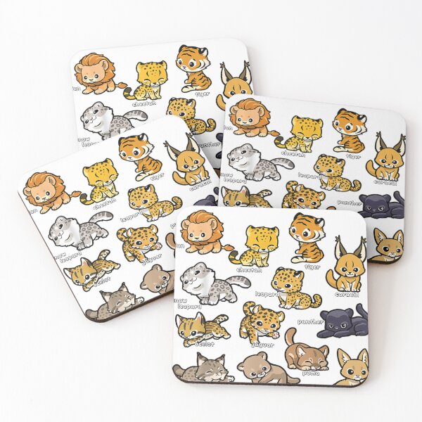 Item preview, Wild Cats Cute Wildcats of The World Lion, Tiger, Lynx Cute  designed and sold by cretegracieuk.