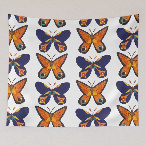 Item preview, Blue and Orange designed and sold by fern.prints.