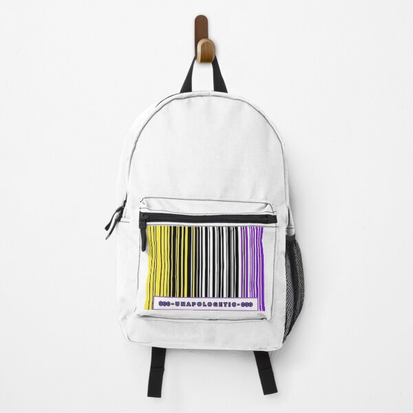 Item preview, Non-Binary Unapologetic Barcode - Non-Binary Pride designed and sold by LavenderLibraryPress.