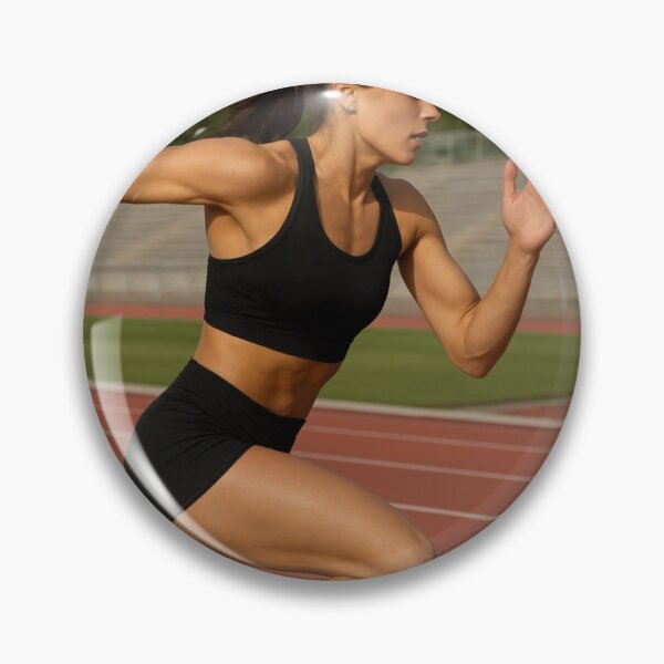 Item preview, Horizontal Track Athlete in an All Black Sportswear designed and sold by Toonlympics.