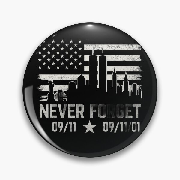 Item preview, Never Forget 09/11 – New York Skyline with Twin Towers and USA Flag designed and sold by MeixGraphics.