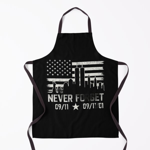 Item preview, Never Forget 09/11 – New York Skyline with Twin Towers and USA Flag designed and sold by MeixGraphics.