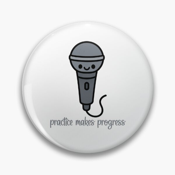 Item preview, Practice Makes Progress – Speech Therapy Microphone Design designed and sold by TheSparklySLP.