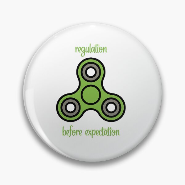 Item preview, Regulation Before Expectation – Therapy Fidget Spinner Design designed and sold by TheSparklySLP.