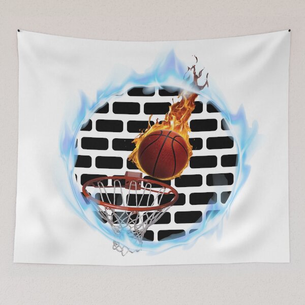 Item preview, basketball fire designed and sold by Thread Pop.
