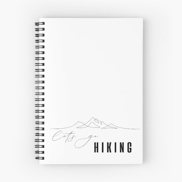 Item preview, Let's Go Hiking Elegant Single Line Art designed and sold by IceEdgeStudio.