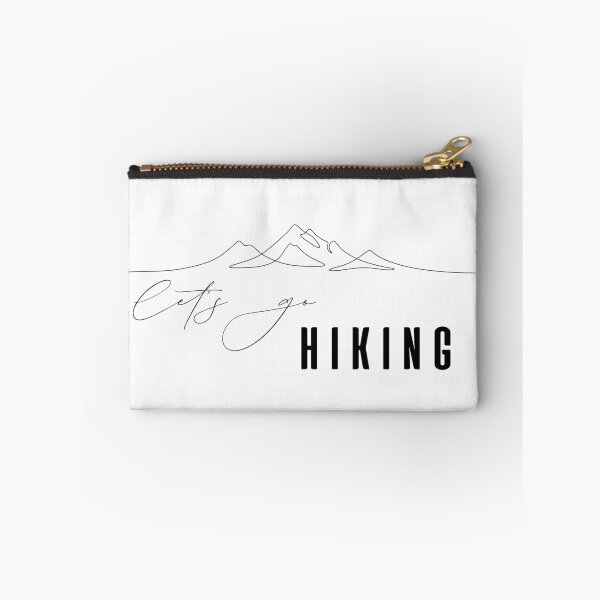 Item preview, Let's Go Hiking Elegant Single Line Art designed and sold by IceEdgeStudio.