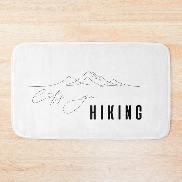 Item preview, Let's Go Hiking Elegant Single Line Art designed and sold by IceEdgeStudio.