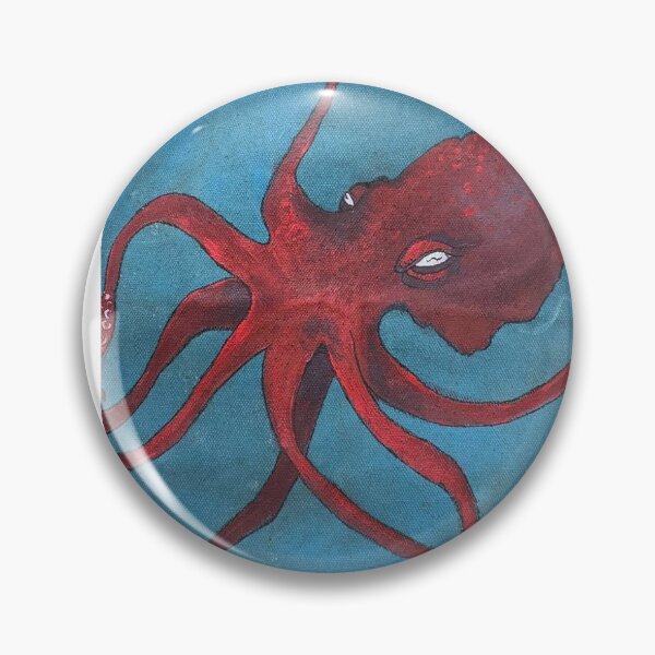 Item preview, Red Octopus graphic designed and sold by Sydnie Collins.
