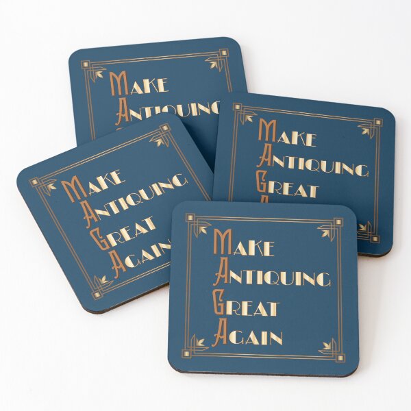 Item preview, Make Antiquing Great Again! art deco style collectors logo designed and sold by Zeescorner.